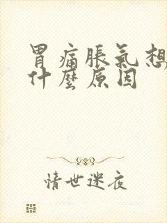 胃痛胀气想吐是什么原因