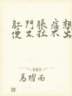 肛门胀痛想上大便又拉不出来怎么办封面