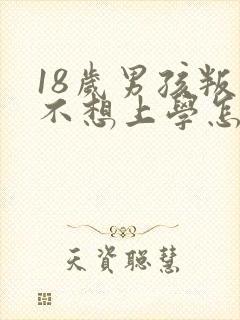 18岁男孩叛逆不想上学怎么办封面