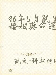 96年5月鼠男婚姻与命运
