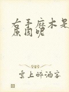 右手麻木是什么原因呢