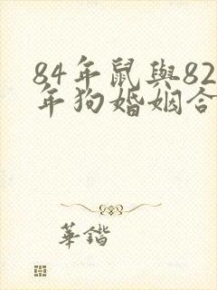 84年鼠与82年狗婚姻合适吗