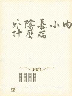 外阴长小肉芽是什么病