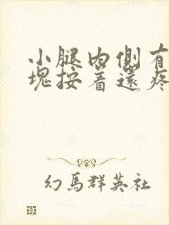 小腿内侧有个硬块按着还疼