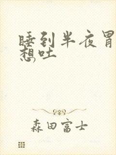 睡到半夜胃难受想吐