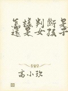 怎样判断是男孩还是女孩子