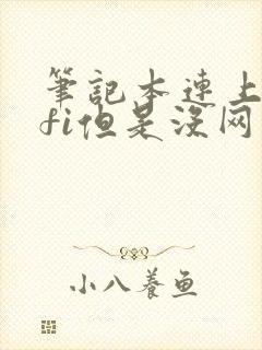 笔记本连上wifi但是没网