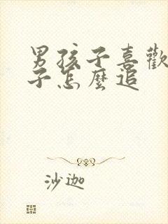 男孩子喜欢男孩子怎么追封面