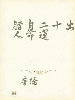 腊月二十出生的人命运