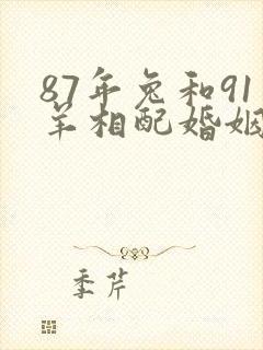 87年兔和91羊相配婚姻如何