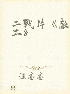 二战片《敌后特工》