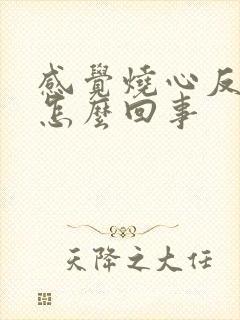 感觉烧心反酸是怎么回事