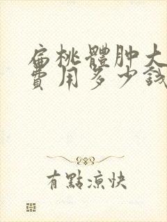 扁桃体肿大手术费用多少钱