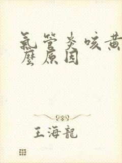 气管炎咳黄痰什么原因