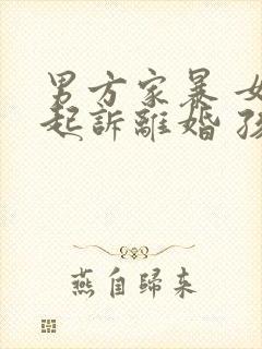 男方家暴 女方起诉离婚 孩子抚养权归谁