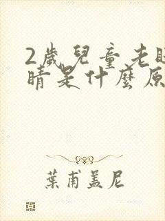 2岁儿童老眨眼睛是什么原因