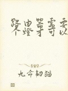 路由器需要亮几个灯才可以用封面