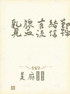 乳腺有结节内可见血流信号