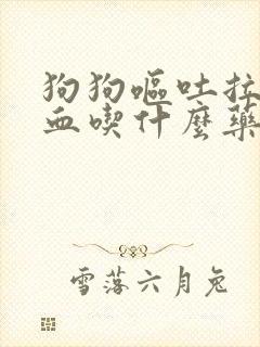 狗狗呕吐拉稀便血吃什么药好得快