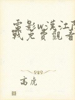 电影w汉江阻击战免费观看国语