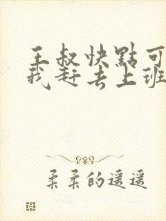 王叔快点可以吗我赶去上班