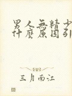 男人无精少精是什么原因引起的呢封面