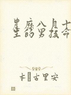 农历八月十九出生的男孩命运