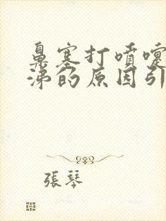 鼻塞打喷嚏流鼻涕的原因引起的封面