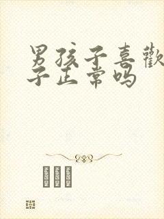 男孩子喜欢男孩子正常吗