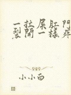 一拉屎肛门就像裂开一样疼怎么办