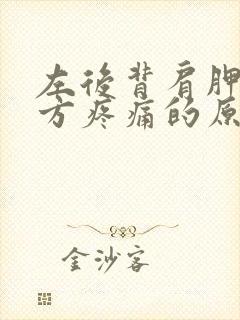 左后背肩胛骨上方疼痛的原因封面