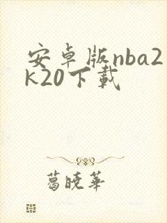 安卓版nba2k20下载封面