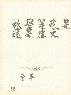 放学等我是甜文还是虐文封面