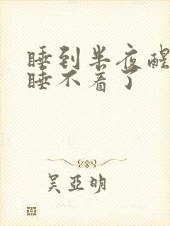 睡到半夜醒来就睡不着了封面