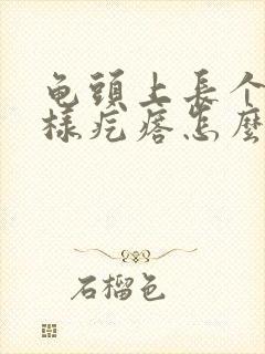 龟头上长个水泡样疙瘩怎么回事