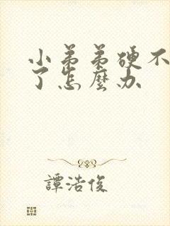 小弟弟硬不起来了怎么办