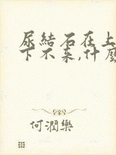 尿结石在上端,下不来,什么原因封面