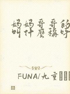 妈妈哥哥的孩子叫什么称呼封面