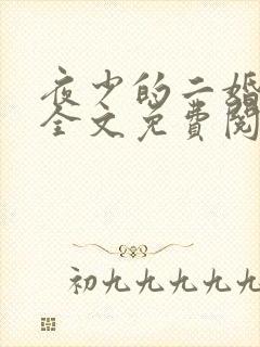 夜少的二婚新妻全文免费阅读正版