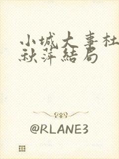 小城大事杜涛李秋萍结局封面