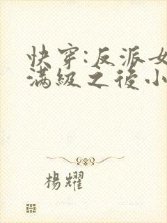 快穿:反派女主满级之后小说封面