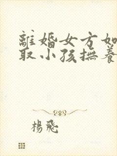 离婚女方如何争取小孩抚养权封面