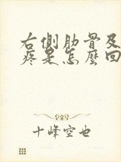 右侧肋骨及后背疼是怎么回事封面