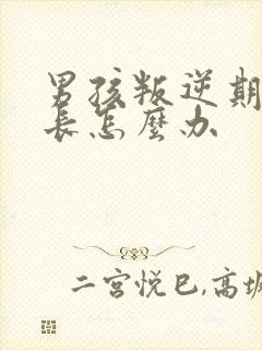 男孩叛逆期时家长怎么办