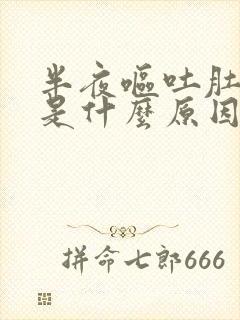 半夜呕吐肚子疼是什么原因