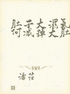 肚子大湿气重如何减掉大肚子