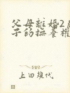 父母离婚2岁孩子的抚养权怎么判定封面