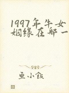 1997年牛女姻缘在哪一年