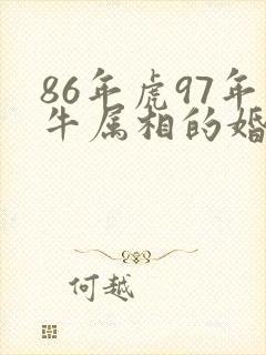 86年虎97年牛属相的婚配