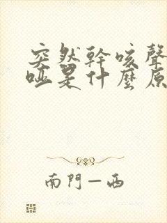 突然干咳声音嘶哑是什么原因